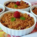 Crumble aux fruits rouges à la farine complète de petit épeautre