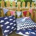 DIY - les coussins passepoilés