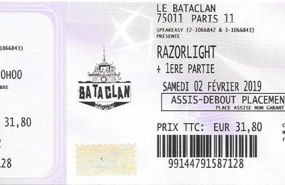 Razorlight - Samedi 2 Février 2019 - Bataclan (Paris)