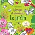 USBORNE : Coloriages et autocollants - Le jardin