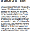 Incendie d'habitation