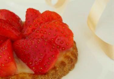 Galette en tartelette aux fraises