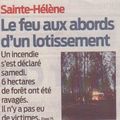 Samedi 17 avril 2010 : Feux de Forêt à SAINTE-HELENE