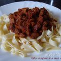 534 - Pâtes bolognaise à la sauce arrabbiata