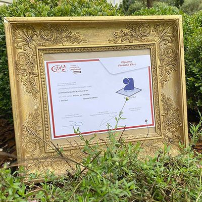 Obtention du titre d'Artisan d'art