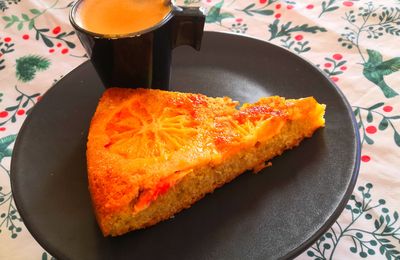 Gâteau renversé à l'orange sanguine