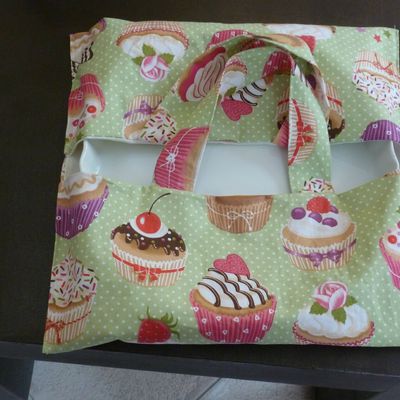 Un sac à tarte, et une nouveauté : un sac à cake