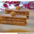 MILLE FEUILLE DE GAVOTTES A LA CREME DE MARRONS