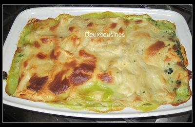 Lasagne au poulet et aux epinards