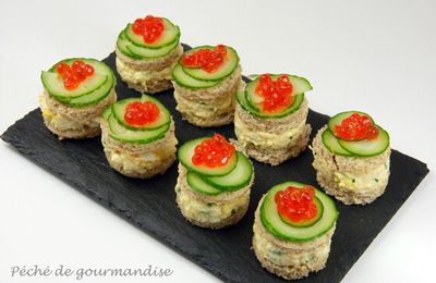 Mini-sandwichs au crabe