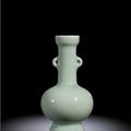 A fine and rare celadon-glazed vase, mark and period of Yongzheng (173-1735)
