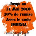 10% de réduction valable sur toute la boutique Gingerlily