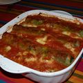 Le dîner de soir: Cannelloni Ricotta Epinards