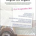 Journées du Patrimoine: inauguration du nouvel orgue de l'église Saint-Sulpice de Nogent-le-Roi