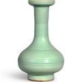 A 'Longquan' celadon bamboo-neck vase, Ming dynasty, 15th century