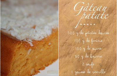 Gâteau patate ... douce