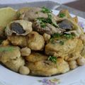 BARANIA KARNOUN (2) / BEIGNETS D'ARTICHAUTS EN SAUCE BLANCHE- CUMIN ET VINAIGRE A LA DINDE