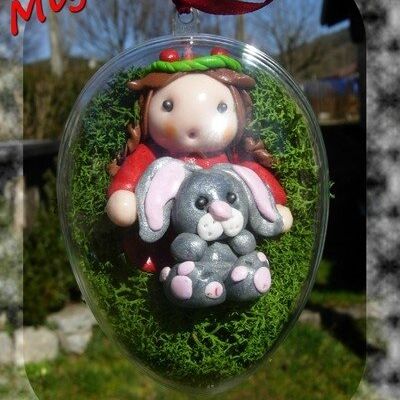 Miya, mignonne lutine et son lapin