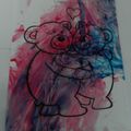 Coloriage nounours amoureux