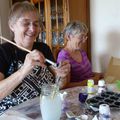 activité boîte d'oeufs avec les copines