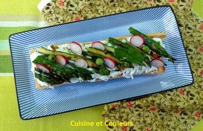 Bruschetta printanière à la ricotta