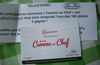 [Elle&Vire] 1 Invitation pour 2 - Comme Un Chef