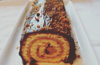 Bûche choco-speculoos