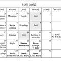 Planning Mai 2015 