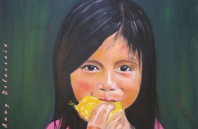 Chaveta, petite indienne mangeuse de mangues.