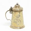 Renaissance Vermeil Tankard with Birth and Baptism of Christ. German. Dated 1602