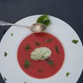 SOUPE Fraises Pastèque et Sa Glace Coco-Avocat-Menthe