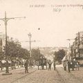 Le tramway, Cours de la République (années 1900)