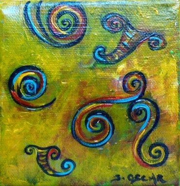 Tableau "Spirale N°4" de S.Oscar