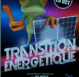 Conférence "Transition énergétique" au Centre culturel de Noirmoutier-en-île vendredi 20 octobre 2017