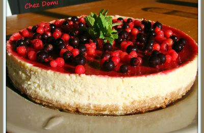 Cheese cake à la vanille et aux fruits rouges