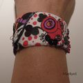 Bracelet zentangle "art textile"