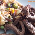 Boeuf sauté au gingembre