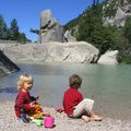 Une promenade dans le Diois (26) : le saut de la Drôme. Baignade, pique-nique, escalade au claps.