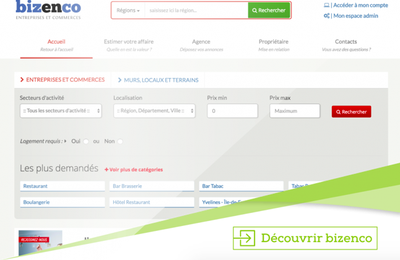 Découvrez Bizenco - Le seul site qui calcule la valeur de votre fonds de commerce 