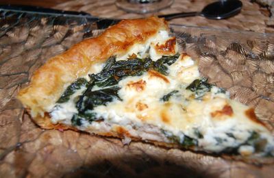 Tarte aux bettes, au thon et à la feta 