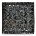 A black lacquer 'tixi' square tray, Ming dynasty, 16th century