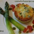 Clafoutis salé aux asperges vertes et parmesan