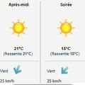 La météo du jour mode vacances