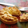 Tartelette jambon-fromage en croûte de feuilles de lierre