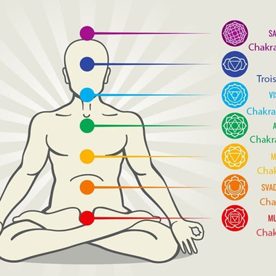 Cours chakras associés aux huiles essentielles.