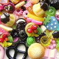 Wholesale 200 SWEETS Mix Cabochons Charms SET CC