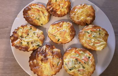 Mini quiche à la julienne de légumes 