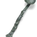 A grey jade ruyi sceptre, Qing dynasty, 19th century