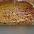 Quiche boursin, lardons et carottes râpées