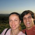 Daniela et moi sur les hauteurs de Veliko Tarnovo, la plus belle ville du monde d'apres elle